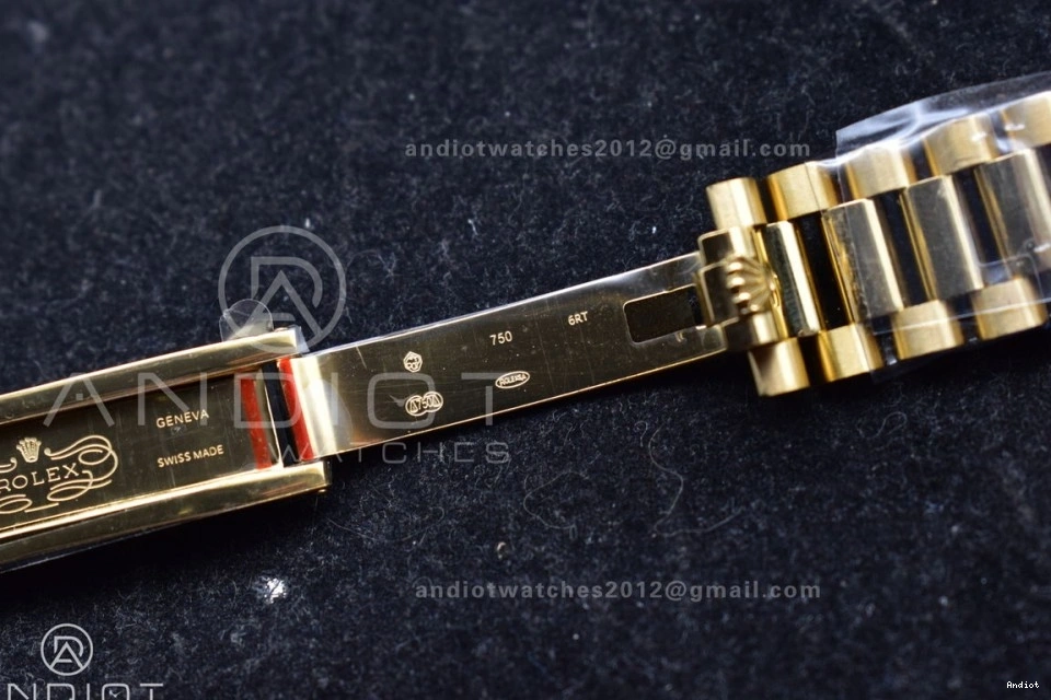 904L Weight) Diamond QF YG vr3255 with V5 Stick President 36 Best Steel Dial Gold DayDate on Bracelet Edition (Gain 0516